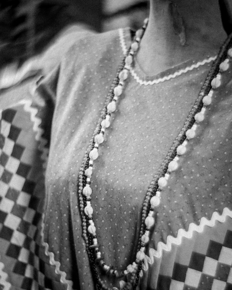 Detail of regalia beads.